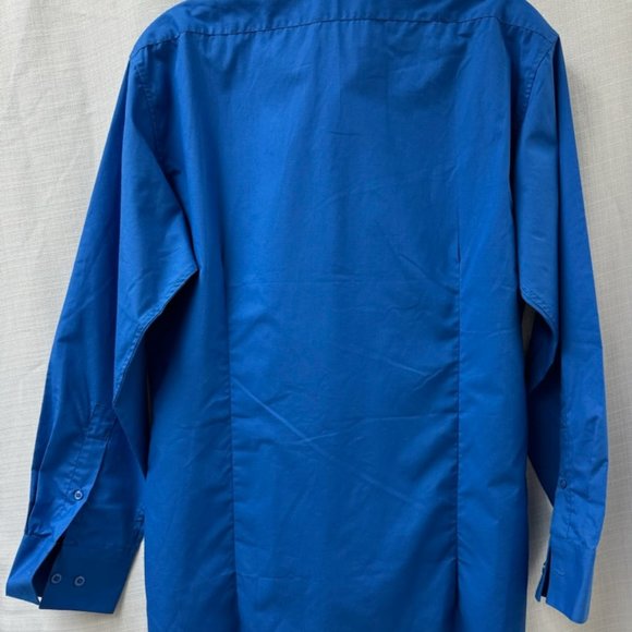 Moda Di Raza Blue Mens Dress Shirt -16-1/2 NWOT - Picture 2 of 3